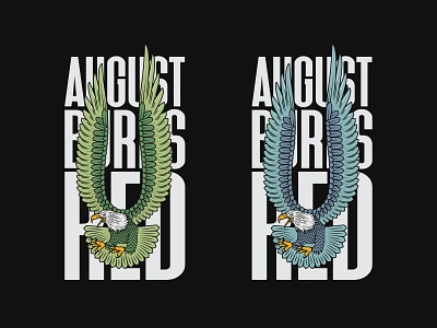 August Burns Red // Eagle Design apparel august bird bold brand branding burns design drawing eagle grunge illustration merch metal metalcore shirt type vanguard