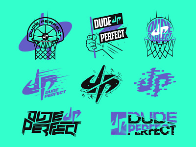 DUDE PERFECT // Brand Bundle apparel basketball bold brand branding bundle clean collection dude perfect extreme flash kit logo loud merch modern shirt sports vanguard youtube