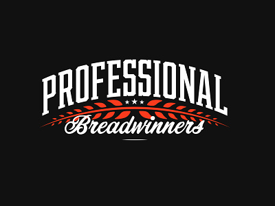 Professional Breadwinners apparel bold branding bundle clean kit merch shirt tee type typography vanguard vintage