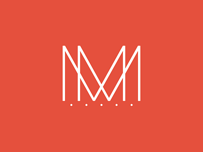 MM Crown Logo badge emblem letters logo mm monogram typography