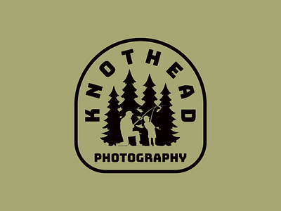 Knothead Photography badge camping fishing green hiking logo outdoor outdoors patch photography