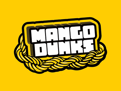 Mango Dunks brand branding chain dj gold hip hop logo personal rap retro