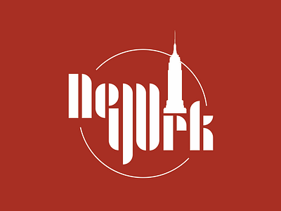 New York adobehiddentreasures bauhaus city contest empire state joschmi logo new newyork ny wordmark york