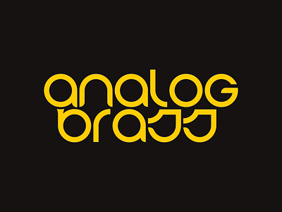Analog Brass band bellingham branding gold instrument logo type typography
