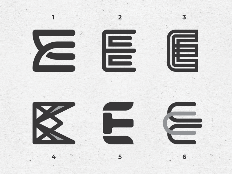 Letter E exploration by Nick Stewart on Dribbble