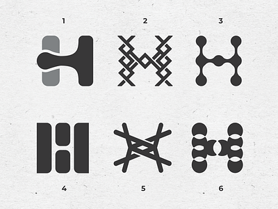 Letter H exploration by Nick Stewart on Dribbble