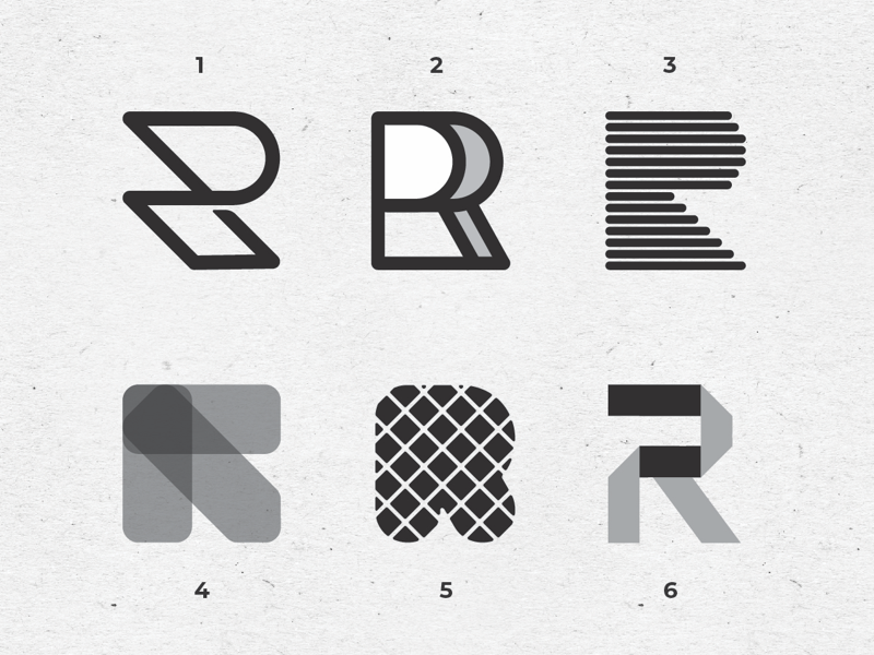 Letter R exploration by Nick Stewart on Dribbble