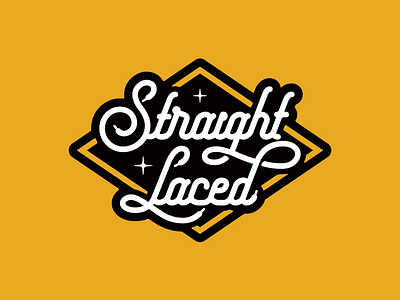 Straight Laced (updated) badge badgedesign branding customtype illustrator logo logodesign logotype type typedesign typemark vanguarddesignco