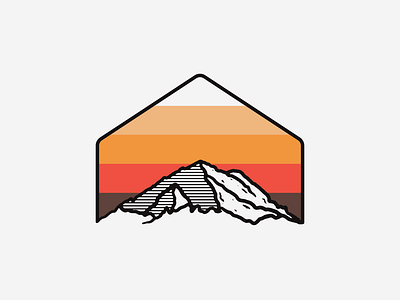 Mountain Badge artist badge badgedesigner graphicdesign illustrator logo logodesign logodesigner mountain mountainbadge nature naturebadge sunset vanguarddesignco