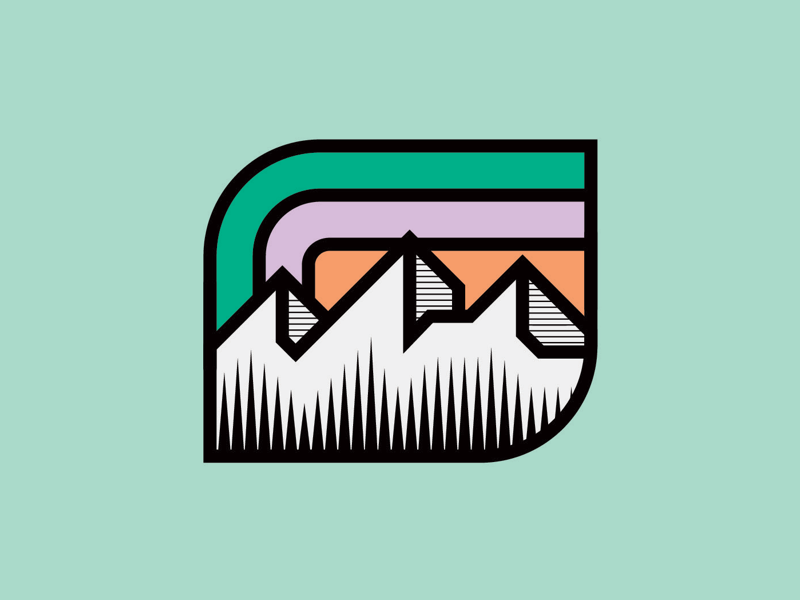 Mountain Badge illustrator logodesigner logoinspirations brandlogo outdoors outdoor nature vanguarddesignco mountainpatch patch logoconcept mountainlogo mountainbadge mountain badgedesign badge logo