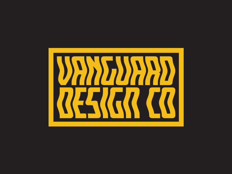 Wavy VDC logodesign logodesigner customtype wavy lettering typework vanguarddesignco badgedesign badge logotype typedesign type logo