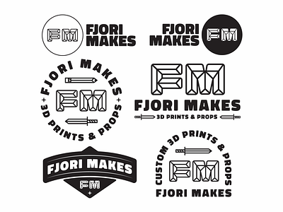 Fjori Makes badgedesign branddesign brandidentity branding brandlogo customlogo lettering letterlogo lettermark logo logoconcept logodesign logodesigner logodesigns logoinspirations logomark logotype merchdesign monogram vanguarddesignco