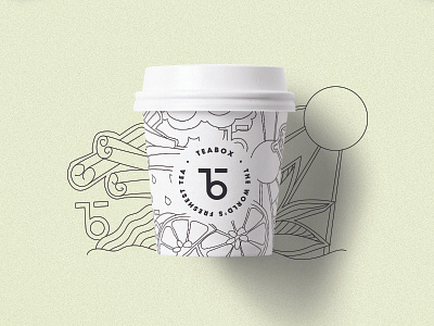 SIP-SAVE-COLOR coffee cup doodle illustration minimal pencil tea