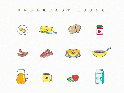 Breakfast Icons