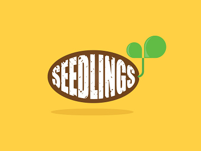 Seedlings Logo adobe illustrator branding design fun illustration light logo natural seed snack vector