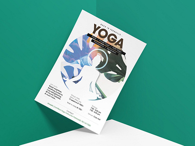 Yoga Flyer adobe illustrator adobe photoshop branding design health nature promotional design yoga