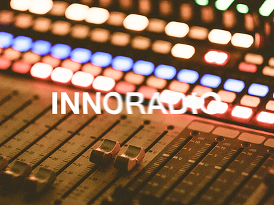 INNORADIO PODCAST STATION branding design graphic design logo typography