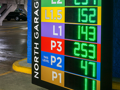 Providence Place Mall environments graphics parking signage wayfinding
