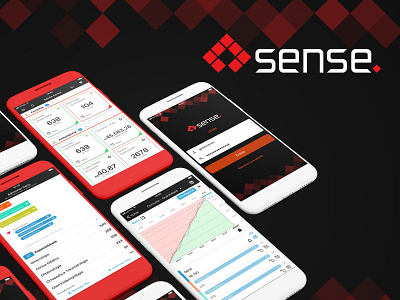 Sense - Business Goal Management app mobile ui ux