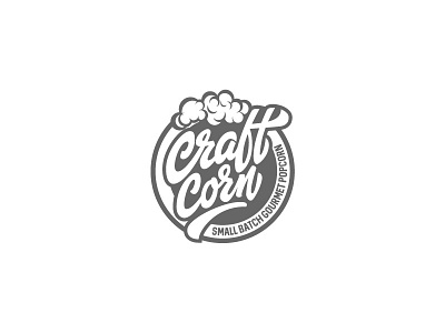 Craft Corn brand calligraphy customtype happy lettering logo logotype photography type typography