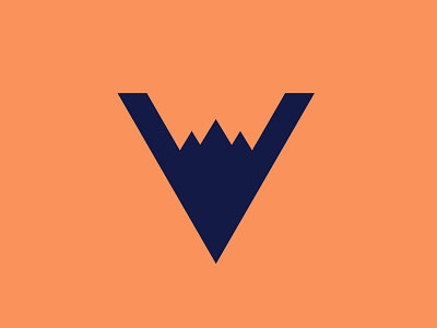 V Adventure Logo brand identity branding flat icon lettering minimal modern logo v logo