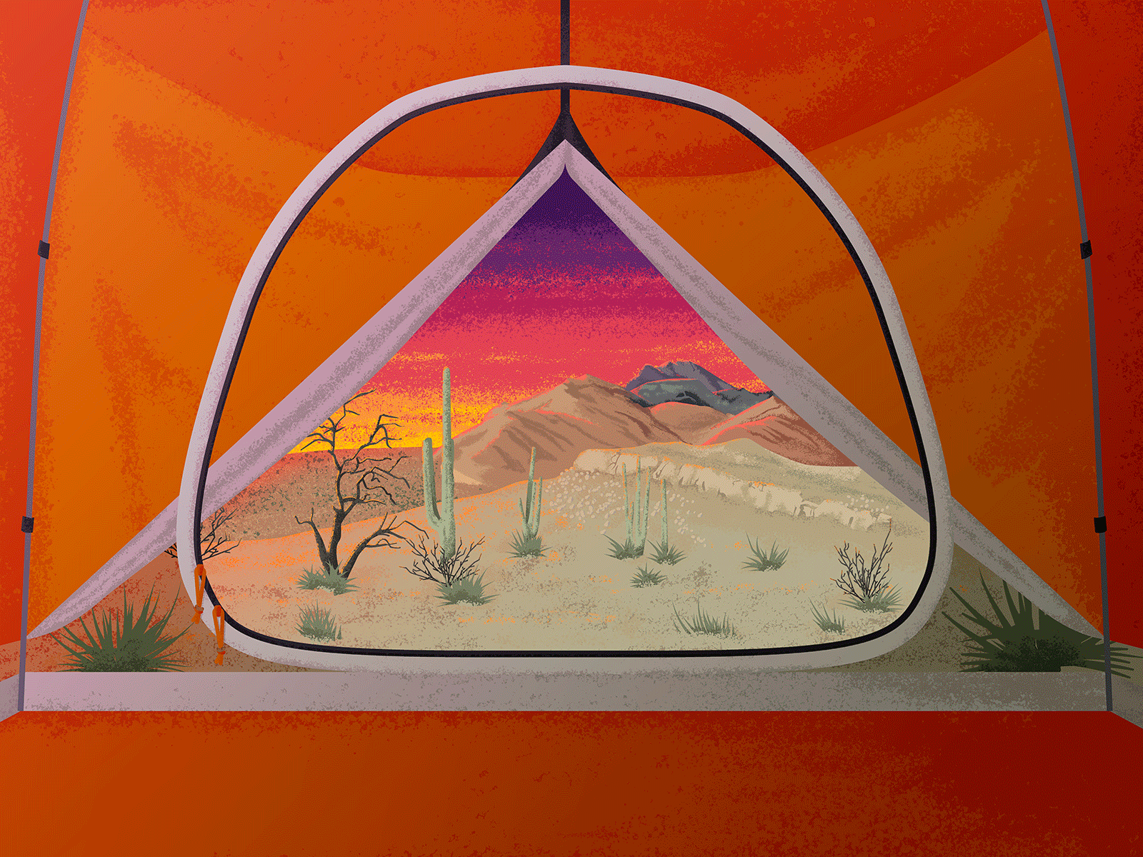 anywhere but home cabin fever camping desert drawings illustration outdoors photoshop river snow texture ufos