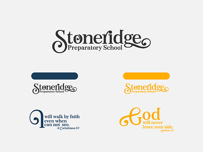 Stoneridge Preparatory School | Logo Design branding christian logo christianity classic corporate branding idesignf idf logo design logo design concept logotype serif