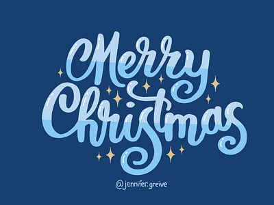 Merry Christmas Lettering T-shirt