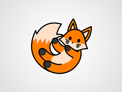 Fox Illustration Icon canine fox icon illustration illustrator vector