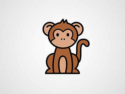 Monkey Illsutration Icon icon illustration illustrator monkey