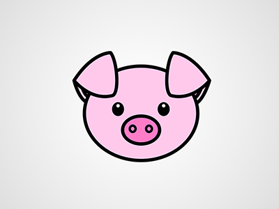 Pig Illustration Icon By Jennifer Greive On Dribbble