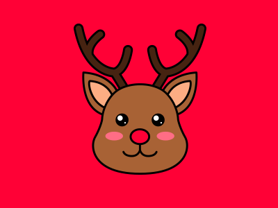 Reindeer Icon christmas holiday holiday design icon illustration merry christmas reindeer t shirt t shirt design