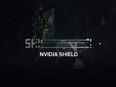 Nvidia Shield 02 console game green nvidia particles play shield