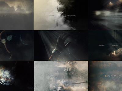 Jump to the Wonder - title Design design film fog life light mist reflection shadow styleframe title title design world