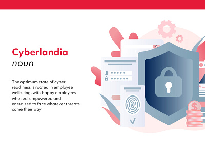 Cyberlandia: A series branding client work color concept design illustration logo media kit social typography vector