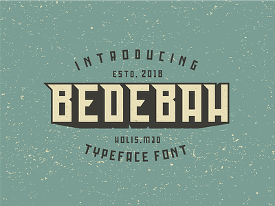 Bedebah Typeface Free Font