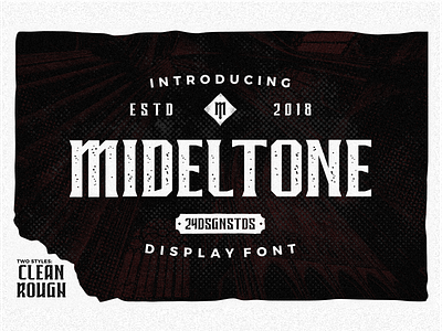 Mideltone blackletter dark theme font lettering logotype tshirt typeface typography vintage