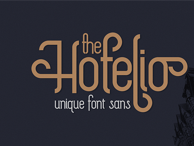 The Hotelio Font