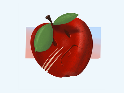 VeggieFails - Bad (Day) Apple apple cartoon food funny illustration