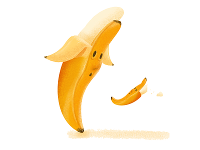VeggieFails - Banana Peel Out art cartoon concept art cute food funny illustration illustrations