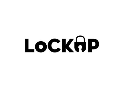 LockUp (Just for fun, concept) 10minutes black and white concept draft idea logo