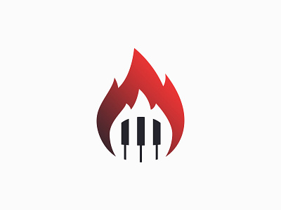 Boogie Woogie Pianist, Mr. Firehand burn fire flame logo mr. firehand pianist piano piano keys