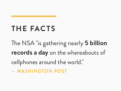 The Day We Fight Back - Facts brandon grotesque nsa the day we fight back typography web