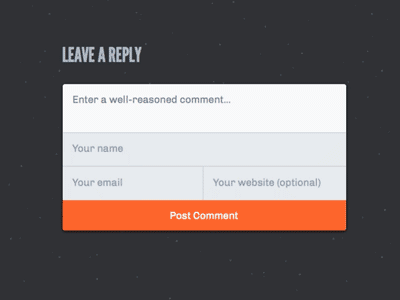 Expanding comments - Galactic Cafe comment comments gif placeholder post ux wordpress
