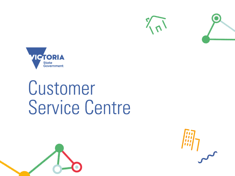 Victorian Government Customer Service Centre animation case study gif logo loop motion graphics video