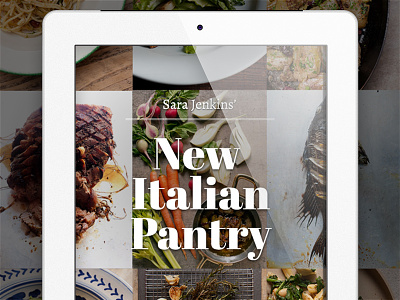Sara Jenkins' New Italian Pantry branding cookbook ipad ipad 3 italian logo recipe retina