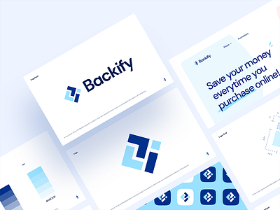 Backify Logo Design blue brand brand design brand identity branding branding design design icon logo logo design logo design branding logo designer logodesign logos logotype typography ui ux