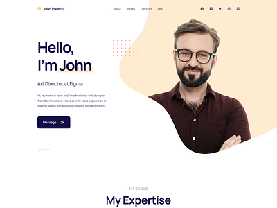 Portfolio Landing Page by Erşad Başbağ for Flowbase on Dribbble