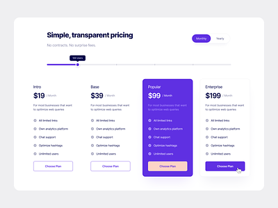 Pricing Section 01 design flat pricing pricing page pricing plan pricing plans pricing table purple section simple typography ui ux web