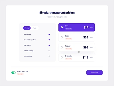 Pricing Section 02 design designer designs price pricing pricing page pricing plan pricing plans pricing table purple section simple typography ui ux